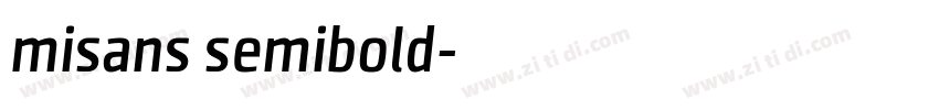 misans semibold字体转换